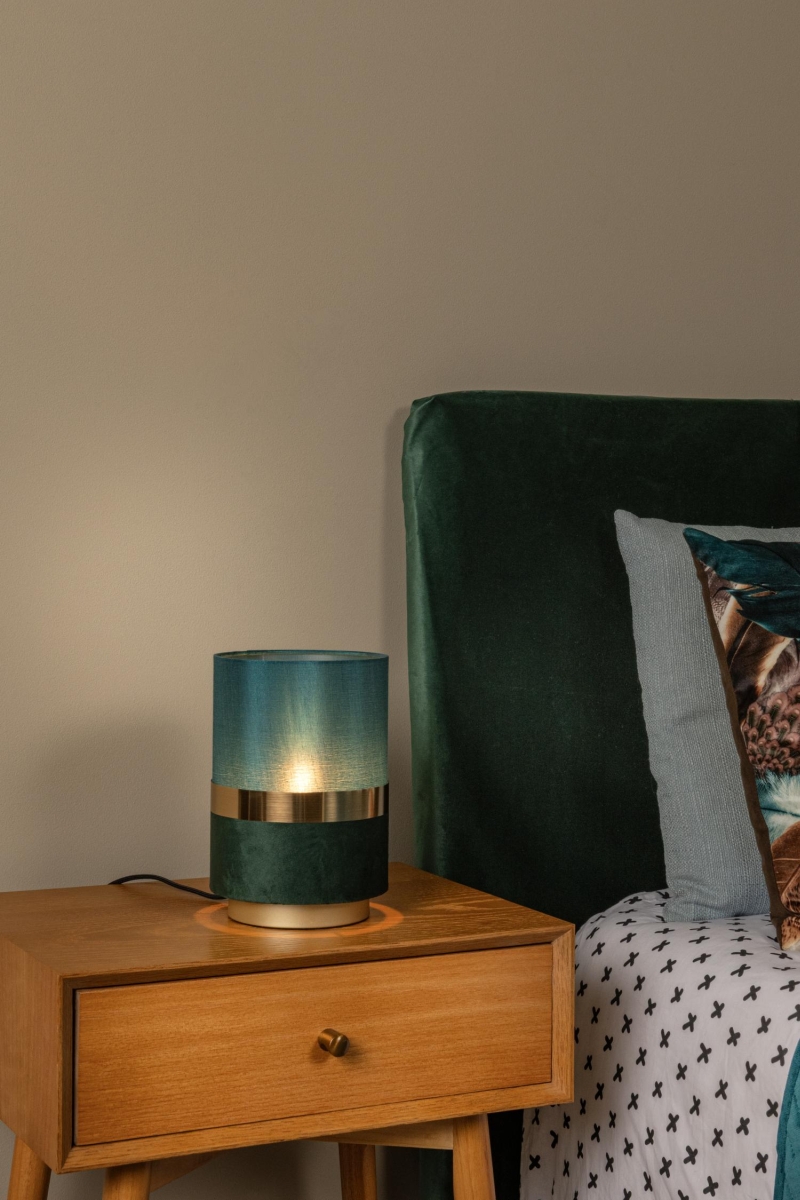 Lucide EXTRAVAGANZA TUSSE - Stolová lampa - Ø 15 cm - 1xE14 - Zelená